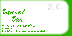 daniel bur business card